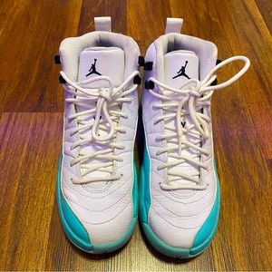 Air Jordan 12 GS retro light aqua, Size 7(Youth Big Kids)
